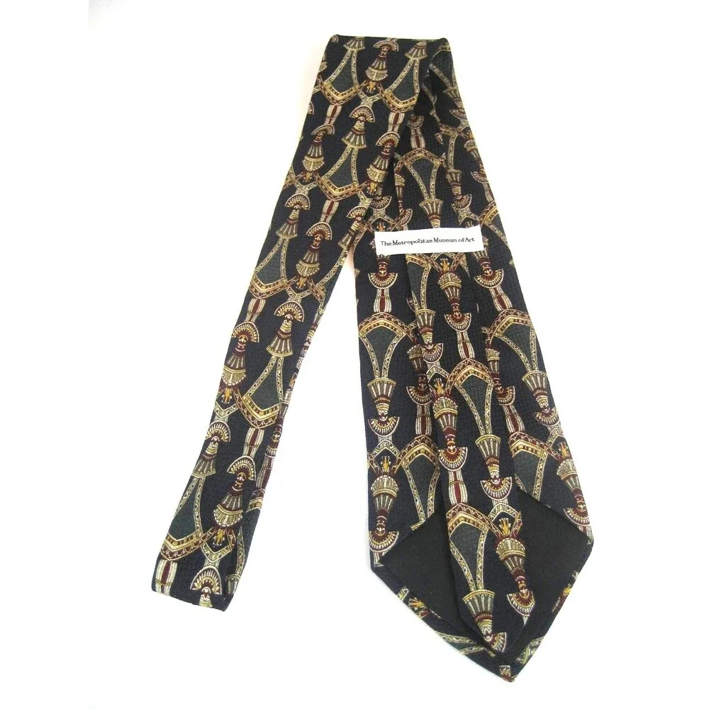 Metroploitan Museum of Art 100% Silk Abstract Design Necktie
